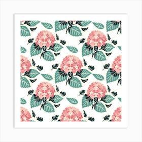 Flowers Hydrangeas Art Print