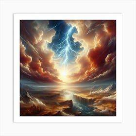 Lightning In The Sky Art Print