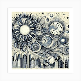 Cityscape 2 Art Print