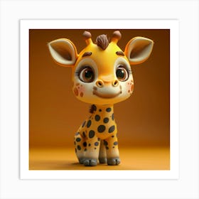 Cute Giraffe 6 Art Print