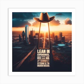 Lean In 1 Art Print