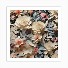 Pure Petals: the Beauty of Roses Art Print