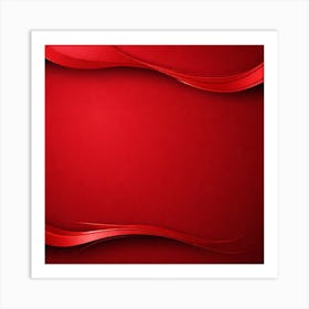 Red Abstract Background Art Print