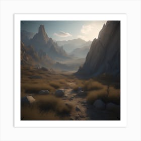 Desert Landscape 41 Art Print