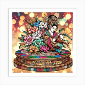 Japan Geisha Visual 70 Art Print