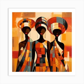 Three African Women 28 Art Print