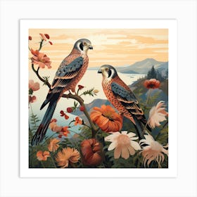 Bird In Nature American Kestrel 1 Art Print