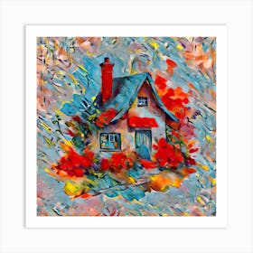 House In The Garden Art Print