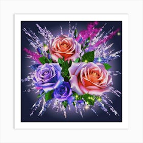 Gorgeous colorful spring flowers Art Print