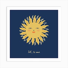 Ode To The Sun Square Art Print