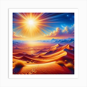 Desert Sun Art Print