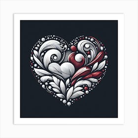 Romantic Valentine design Art Print