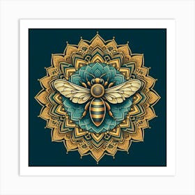 Majestic Bee Art Print