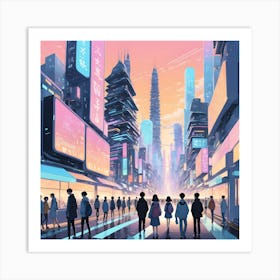 Cityscape 2 Art Print