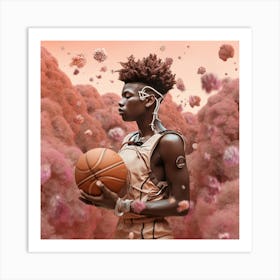 Basketball player Art Print