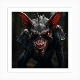 Demon In The Woods 7 Art Print