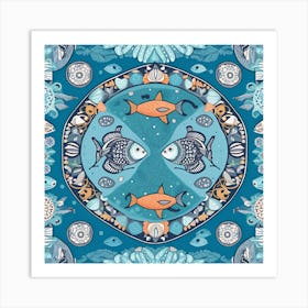 Fishes In The Sea Art Print