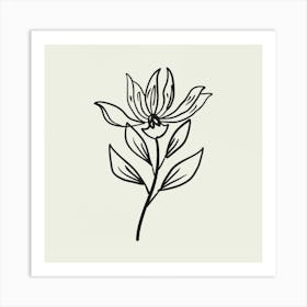 Flower Drawing 3 Art Print