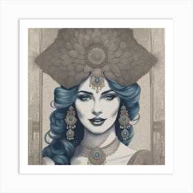 Indian Woman Art Print