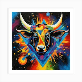 Bull Mind Art Print