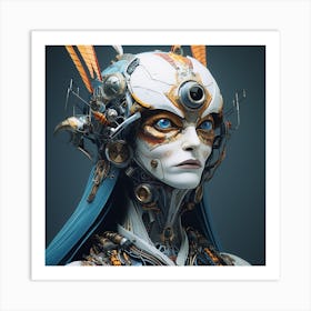 Futuristic Woman 1 Art Print