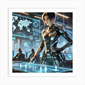 Daria Ashheart Tactical Genius Sci Fi Art Print