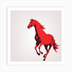 Red Horse 1 Art Print