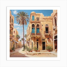 Street Scene In Libya 1 Art Print