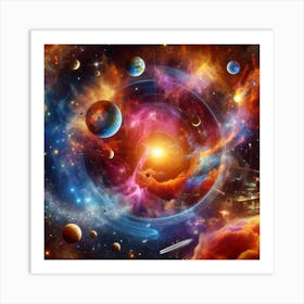 Space Nebula Art Print