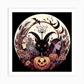 Demons And Witches Art Print