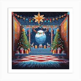 Christmas At Home Art Print