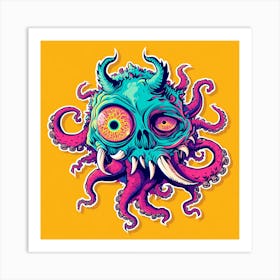 Octopus Monster Art Print