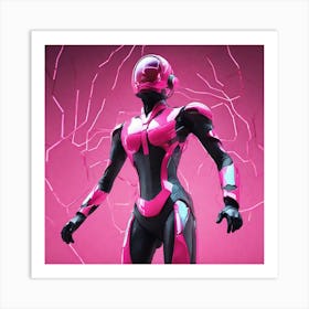 Fortnite - Pink Robot Art Print