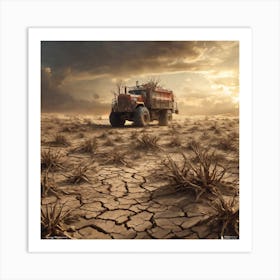 Truck In The Desert 5 Art Print