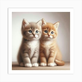 Two Kittens 1 Art Print