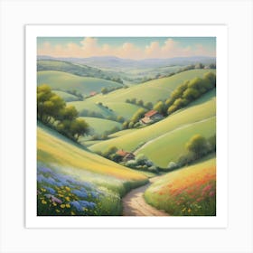 Country Road Painting Art Print