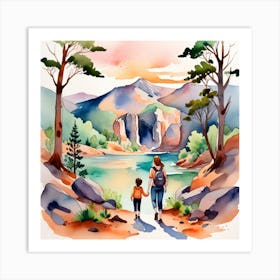 Watercolor Painting Art Print