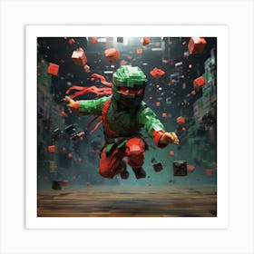 The ninja Art Print