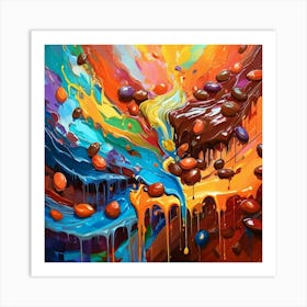 Chocolate Candy Painting Art Print