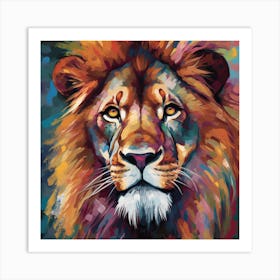 Lion Painting 2 Art Print