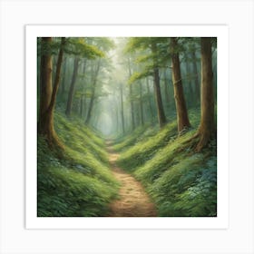 Forest Path Art Print 0 Art Print