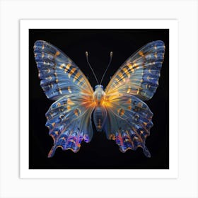 Blue Butterfly 8 Art Print