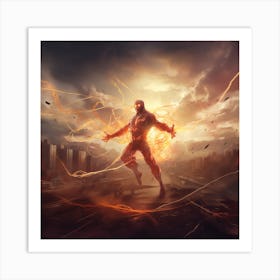 Avengers Lightning Bolt Art Print