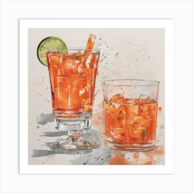 Orange Margarita Art Print