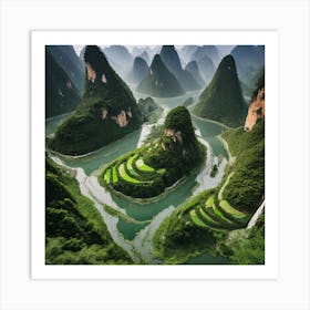 Liu Jiang River Art Print