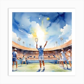 Tennis Court Art Print