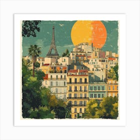 Paris Cityscape Art Art Print