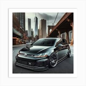 Volkswagen Golf R Art Print