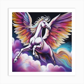 Rainbow Unicorn 4 Art Print