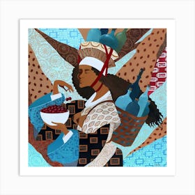 Wine Seller Art Print